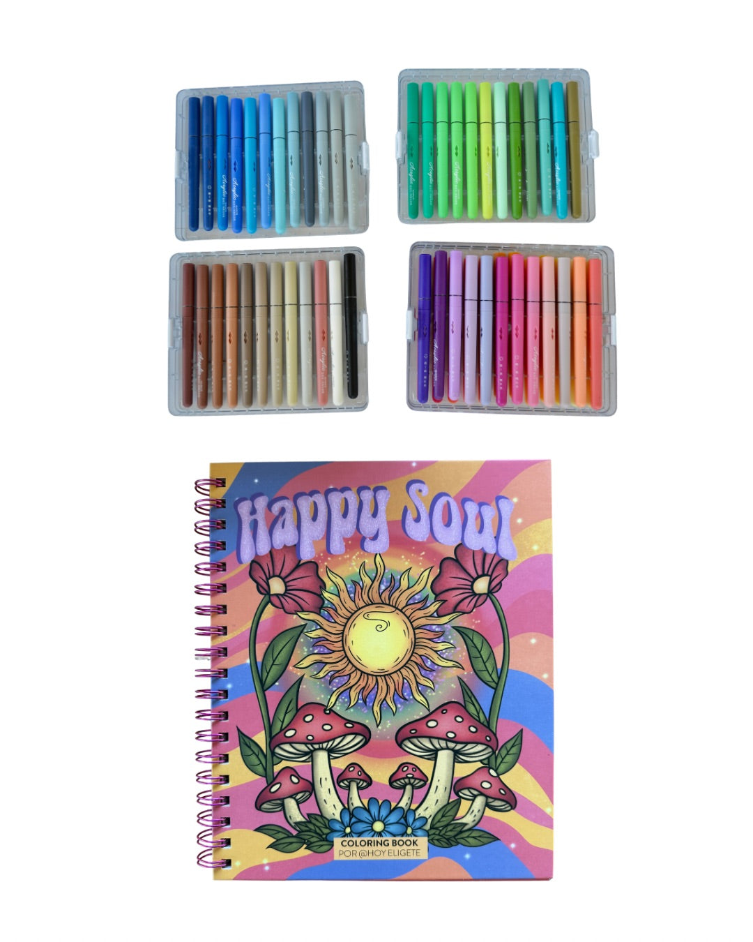 Pack Happy Soul + Plumones acrílicos 24 unidades