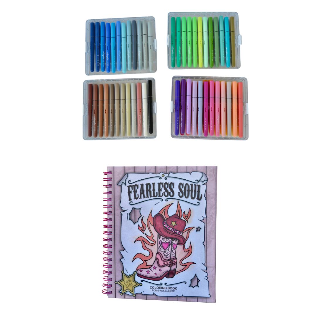 Pack Fearless Soul + Plumones acrílicos 24 unidades