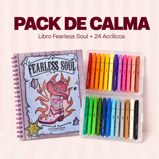 Pack Fearless Soul + Plumones acrílicos 24 unidades