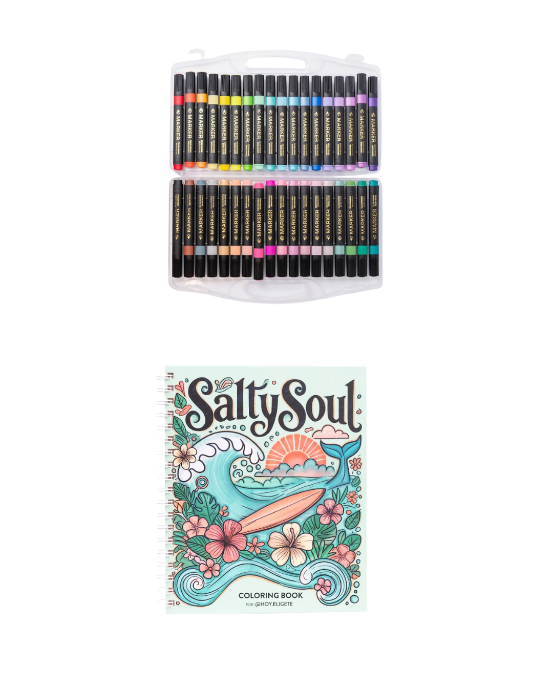 Pack Salty Soul + 36 Plumones Acuarelables