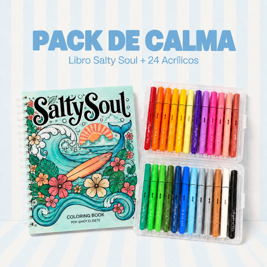 Pack Salty Soul + Plumones Acrílicos 24 unidades