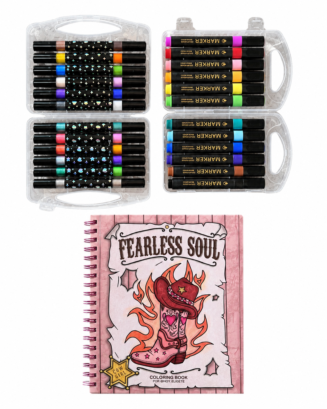Pack Fearless Soul + Acuarelables + Glitter