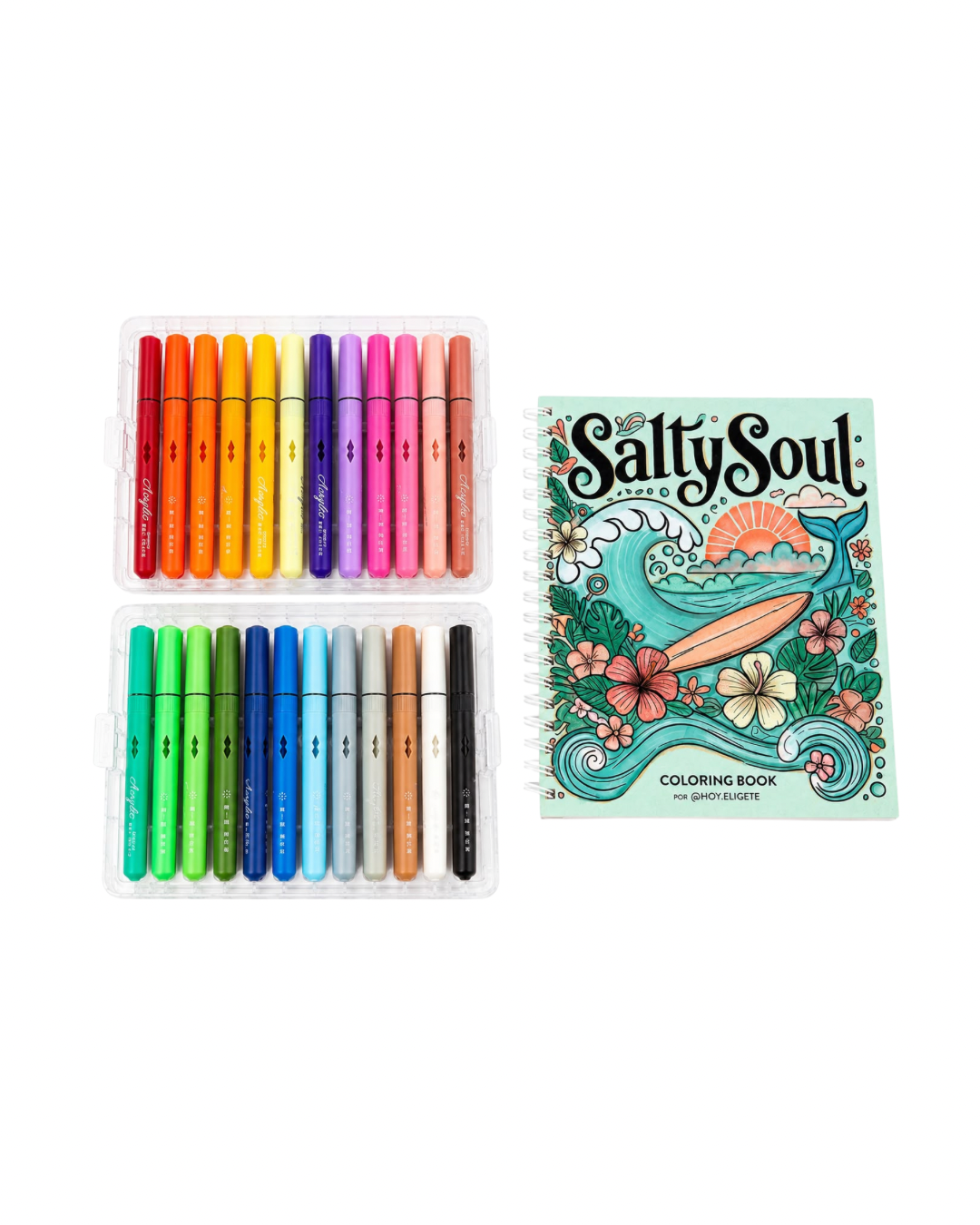 Pack Salty Soul + Plumones Acrílicos 24 unidades