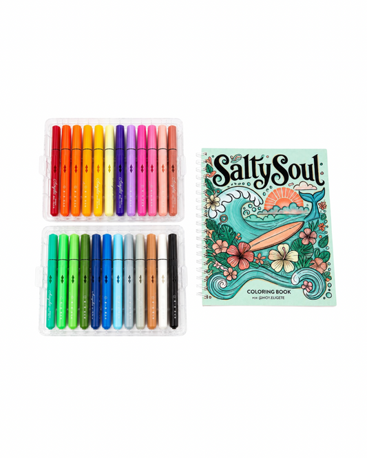 Pack Salty Soul + Plumones Acrílicos 24 unidades
