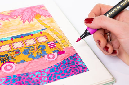 Plumones Acuarelables Punta Pincel