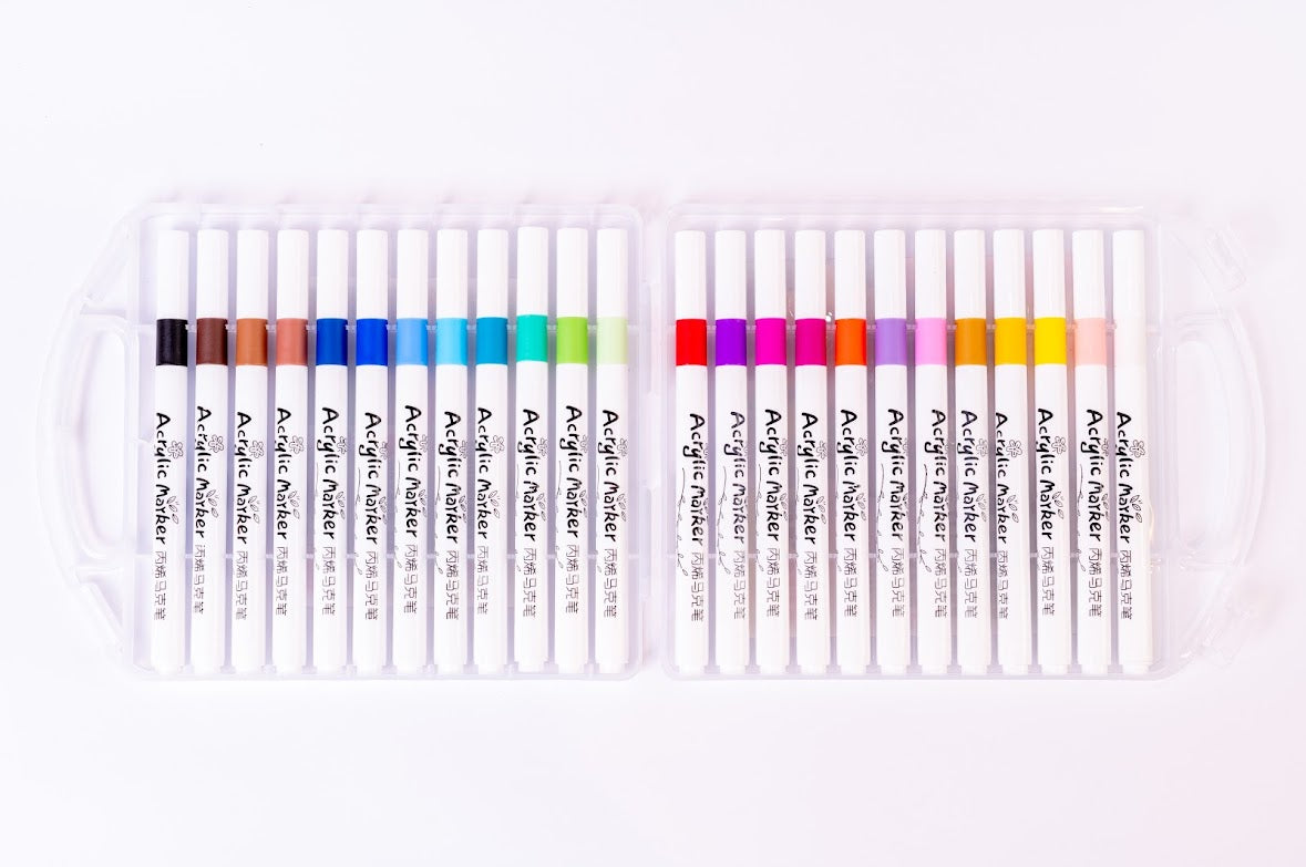 Travel Marcadores Acrílicos Punta Pincel