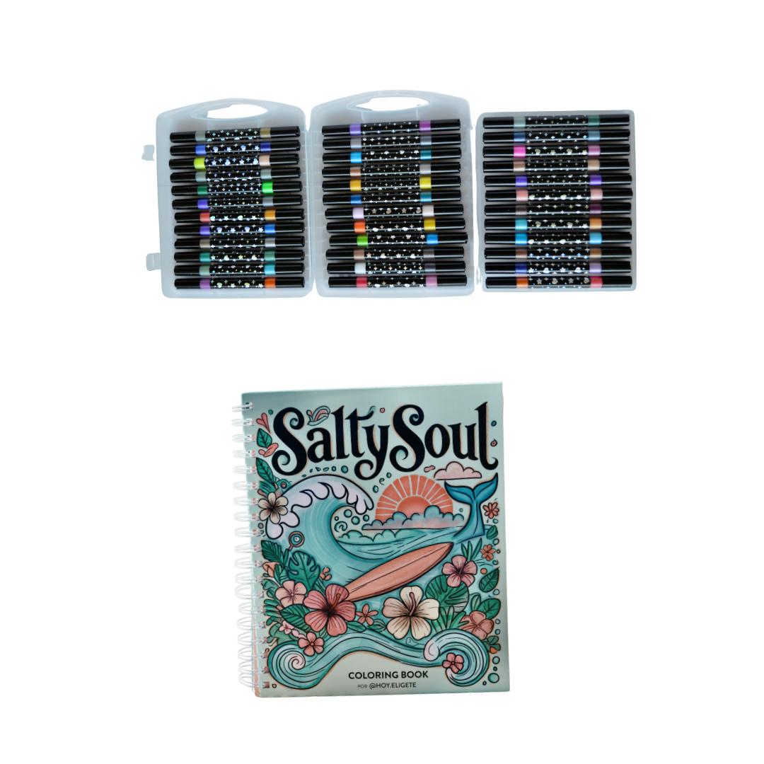 Pack Salty Soul + Plumones Glitter 36 unidades