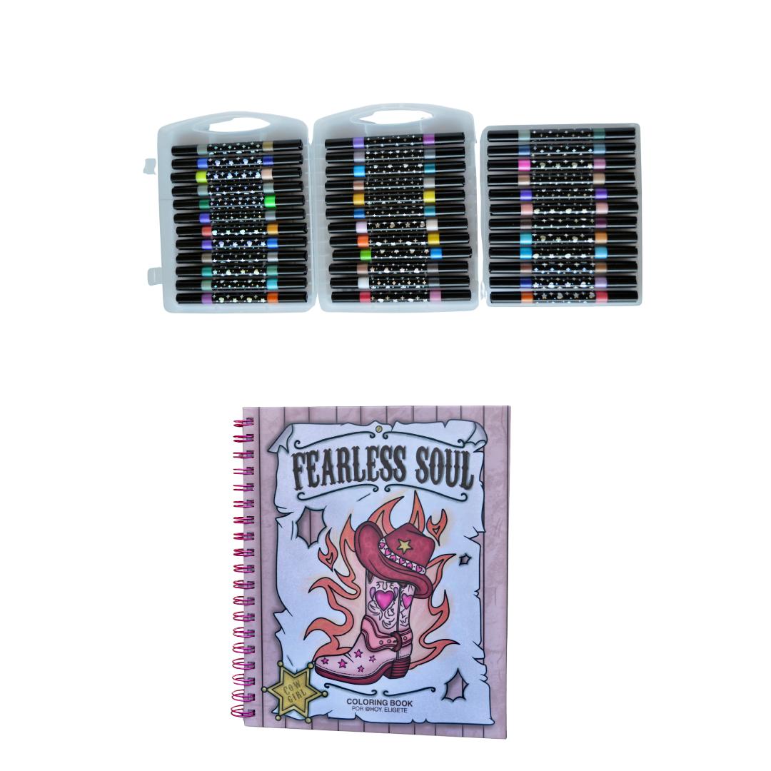 Pack Fearless Soul + Plumones Glitter 36 unidades