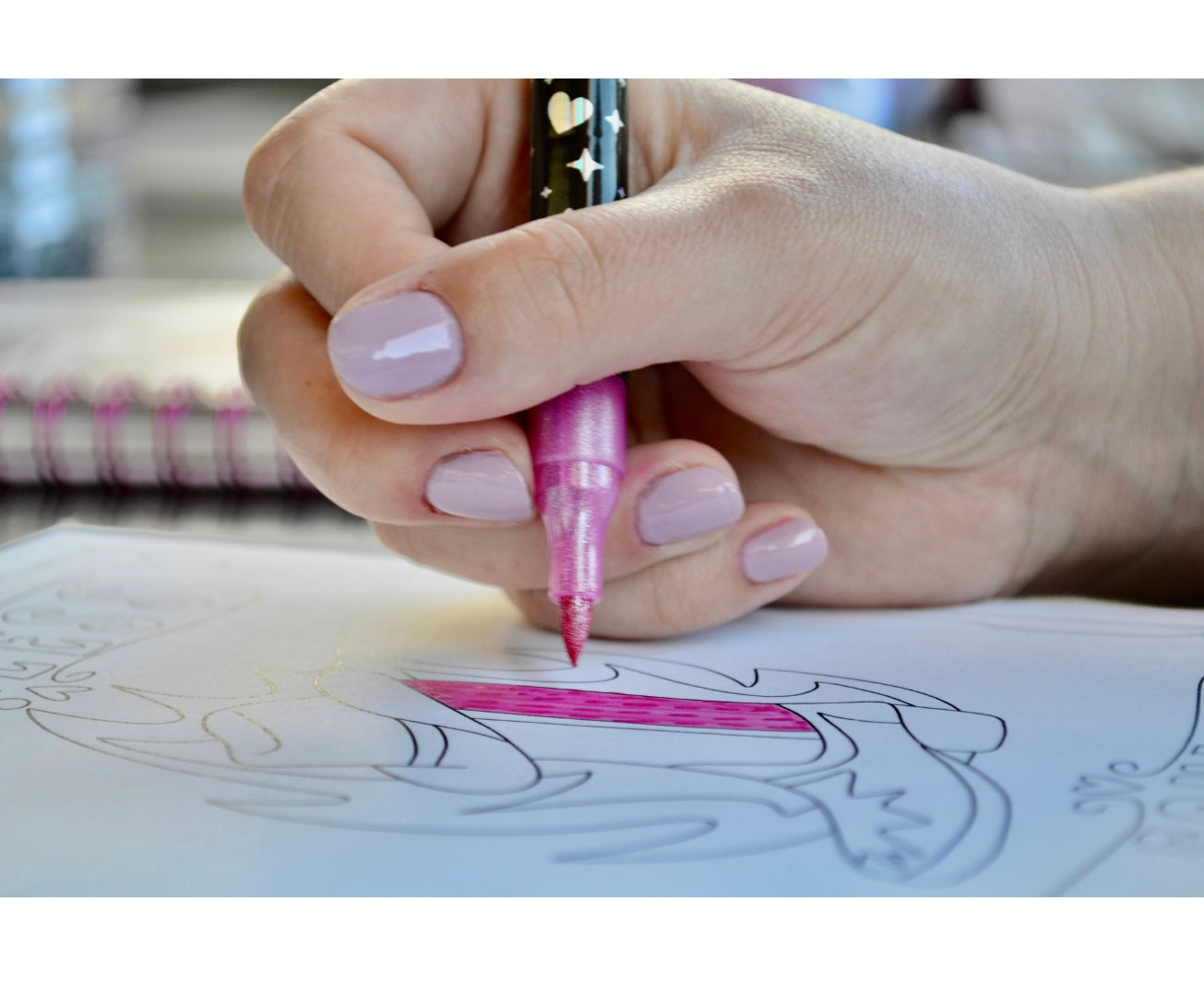 Plumón Glitter Dobles