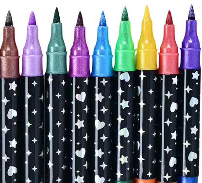 Plumón Glitter Dobles